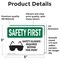 Signmission 3.5 in Height, 5 in Width, Vinyl Decal, Rectangle OS-2PACK-SF-D-35-L-10926 - alternate 6